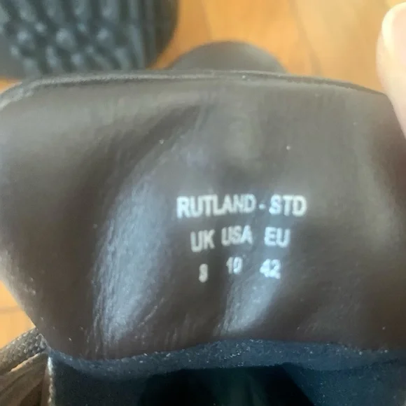 Hotter Rutland Women’s Chocolate Brown Leather & Suede Lace-Up Ankle Booties - Picture 5 of 8